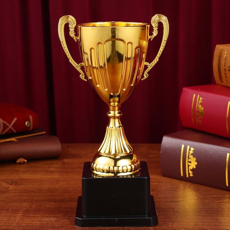 Yardwe Mini Gold Trophy Cup with Black Square Base 7.5 Inch Award Trophy for First Place Winner Recognition and Competition Prizes - Image 4